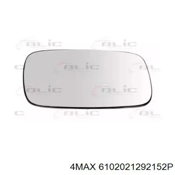 6102021292152P 4max cristal de espejo retrovisor exterior derecho