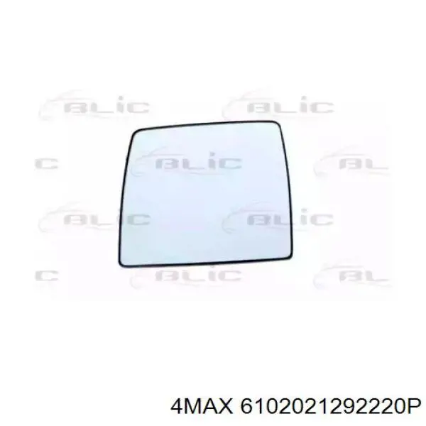 6102021292220P 4max cristal de espejo retrovisor exterior derecho