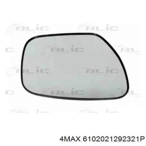 6102-02-1292321P 4max cristal de espejo retrovisor exterior derecho