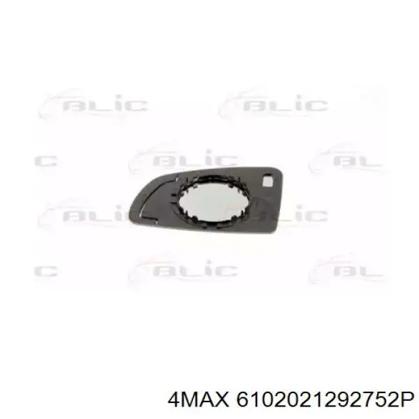 6102021292752P 4max cristal de espejo retrovisor exterior derecho