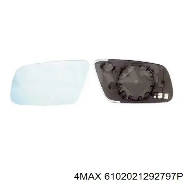 Cristal de espejo retrovisor derecho 8D1857536C VAG