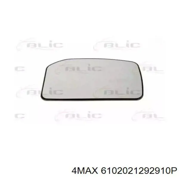 6102021292910P 4max cristal de espejo retrovisor exterior derecho