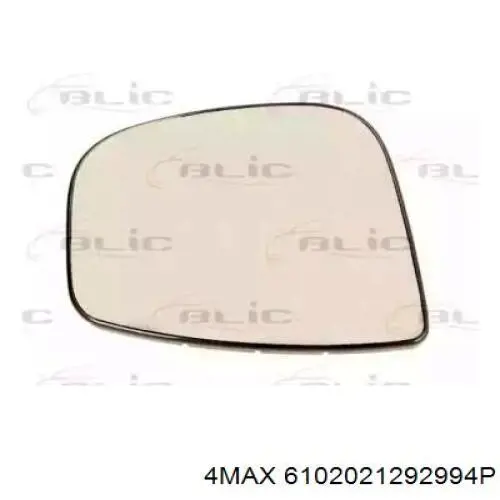 6102021292994P 4max cristal de espejo retrovisor exterior derecho