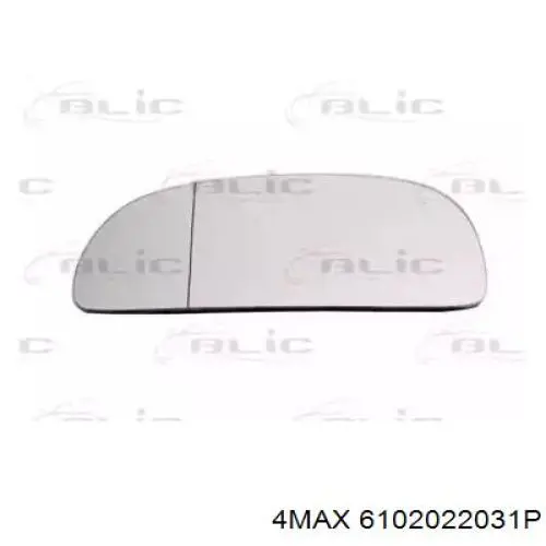 6102022031P 4max cristal de espejo retrovisor exterior izquierdo