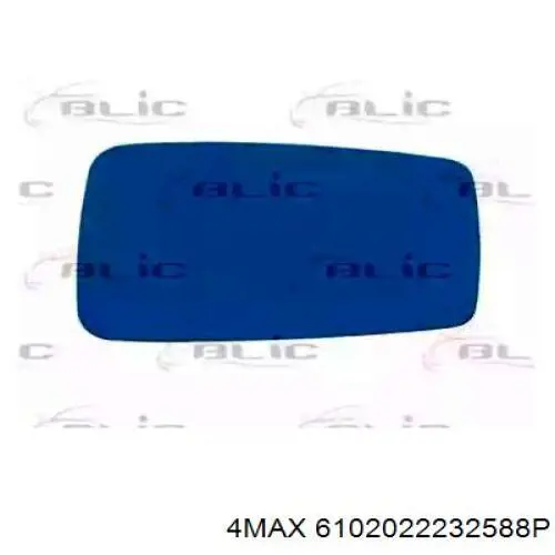 6102-02-2232588P 4max cristal de espejo retrovisor exterior derecho