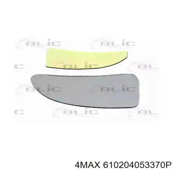 6102-04-053370P 4max cristal de espejo retrovisor exterior derecho