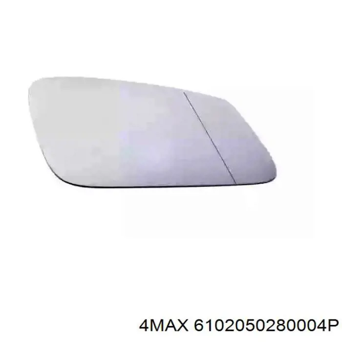 6102050280004P 4max cristal de espejo retrovisor exterior derecho