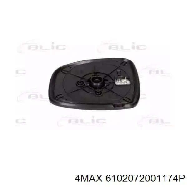 6102-07-2001174P 4max cristal de espejo retrovisor exterior derecho