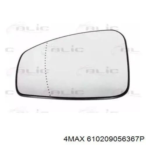 6012542E Polcar cristal de espejo retrovisor exterior izquierdo