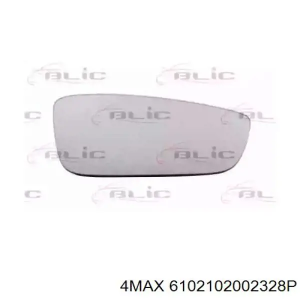 6102-10-2002328P 4max cristal de espejo retrovisor exterior derecho