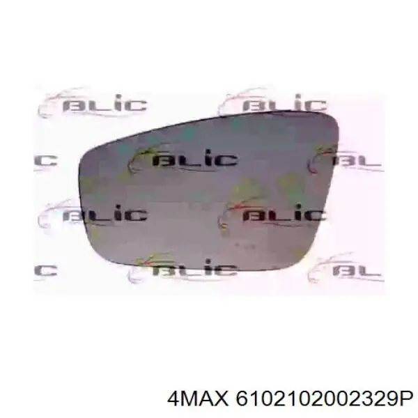 Cristal de espejo retrovisor exterior izquierdo 30857017 AND