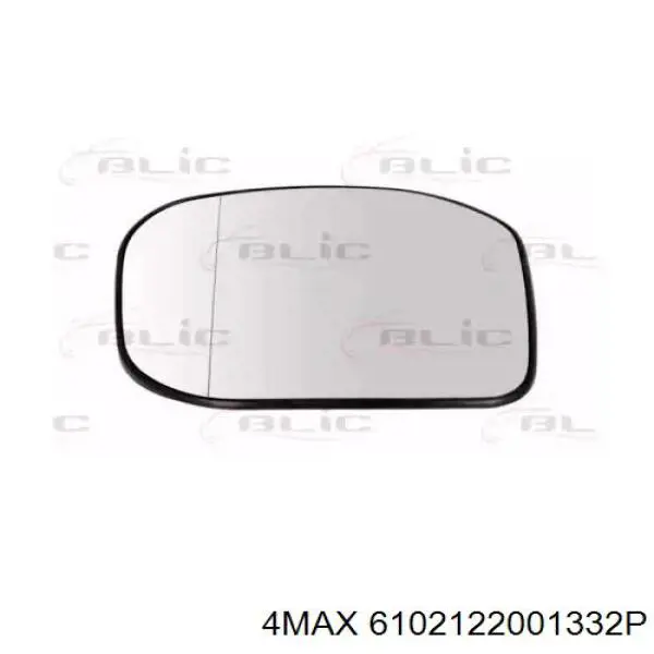 6102122001332P 4max cristal de espejo retrovisor exterior derecho