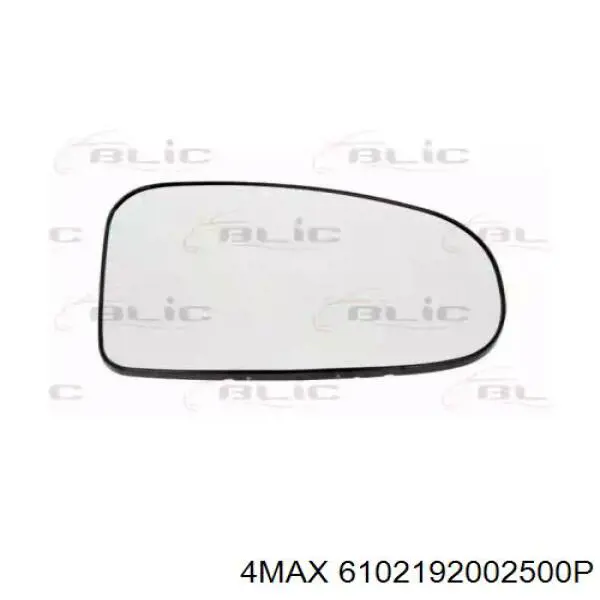 6102-19-2002500P 4max cristal de espejo retrovisor exterior derecho