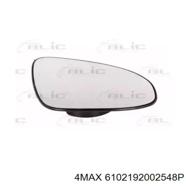 6102-19-2002548P 4max cristal de espejo retrovisor exterior derecho