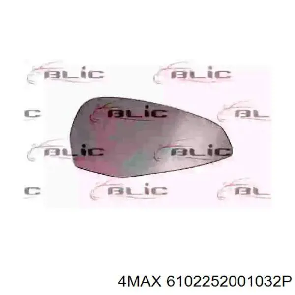 8W0857536D VAG Cristal de espejo retrovisor derecho