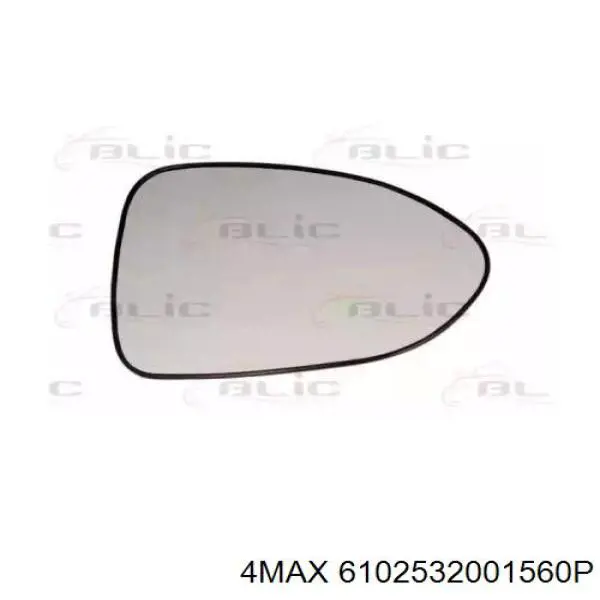 6102-53-2001560P 4max cristal de espejo retrovisor exterior derecho