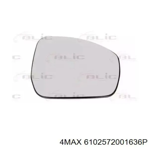 6102572001636P 4max cristal de espejo retrovisor exterior derecho