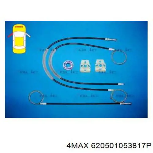 6205-01-053817P 4max mecanismo de elevalunas, puerta delantera izquierda