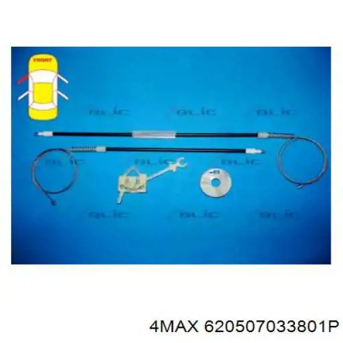 6205-07-033801P 4max mecanismo de elevalunas, puerta delantera izquierda
