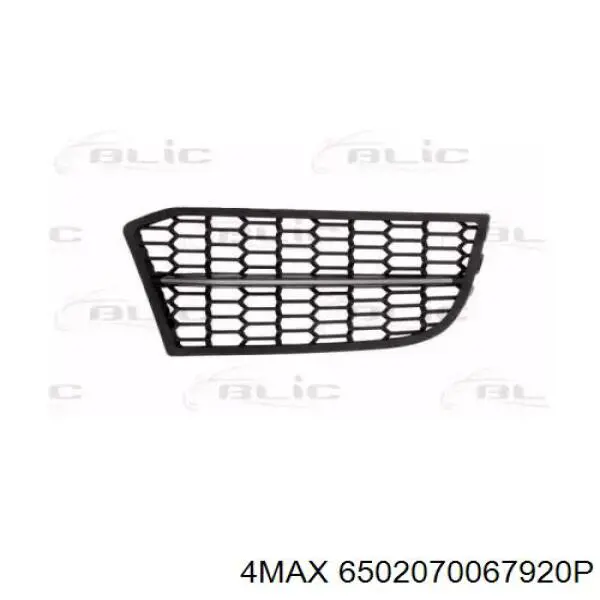 6502-07-0067920P 4max rejilla de ventilación, parachoques trasero, derecha
