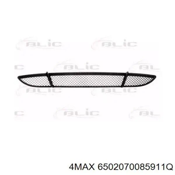 6502-07-0085911Q 4max rejilla de ventilación, parachoques trasero, central