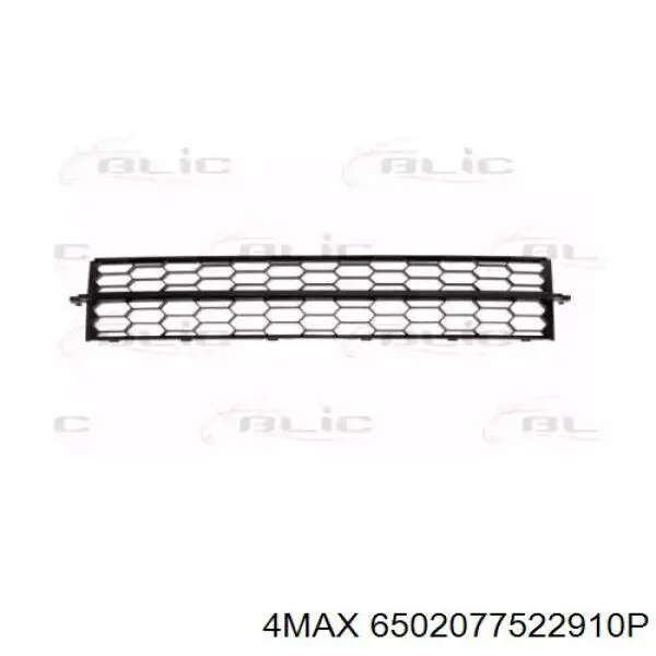 6502-07-7522910P 4max rejilla de ventilación, parachoques trasero, central