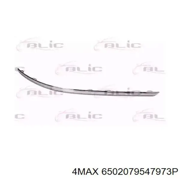 6502-07-9547973P 4max moldura de parachoques trasero izquierdo