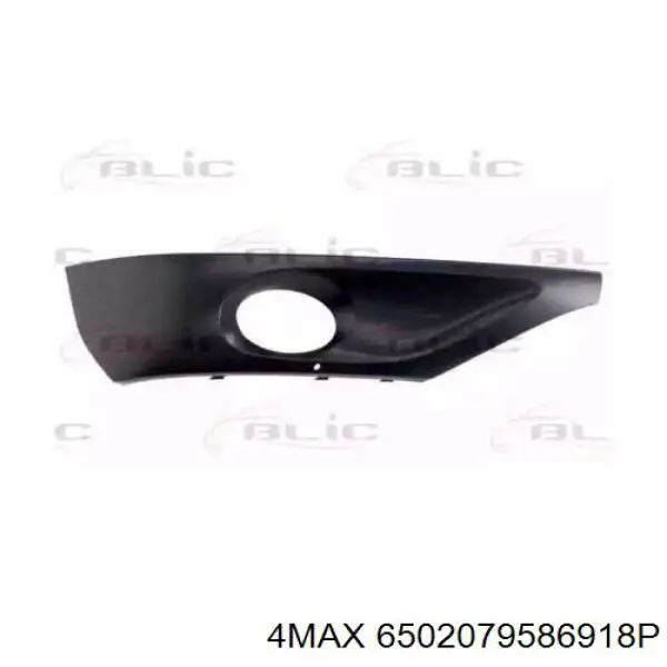 7P6807490D9B9 VAG Tapa de rejilla de faro antiniebla delantero derecho