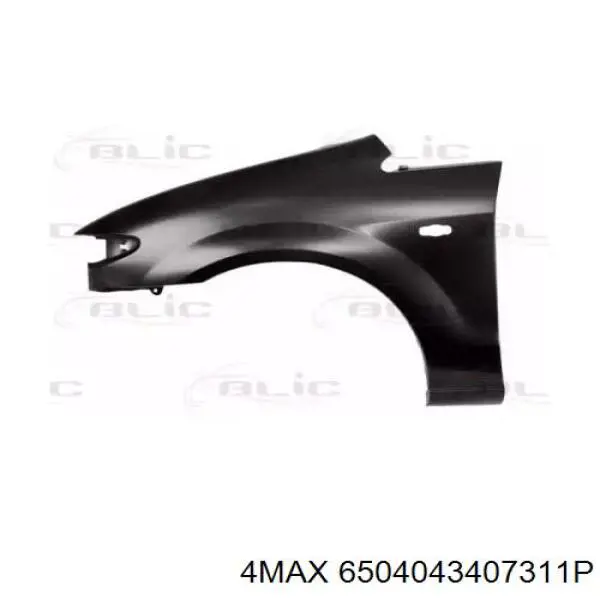 6504-04-3407311P 4max guardabarros delantero izquierdo