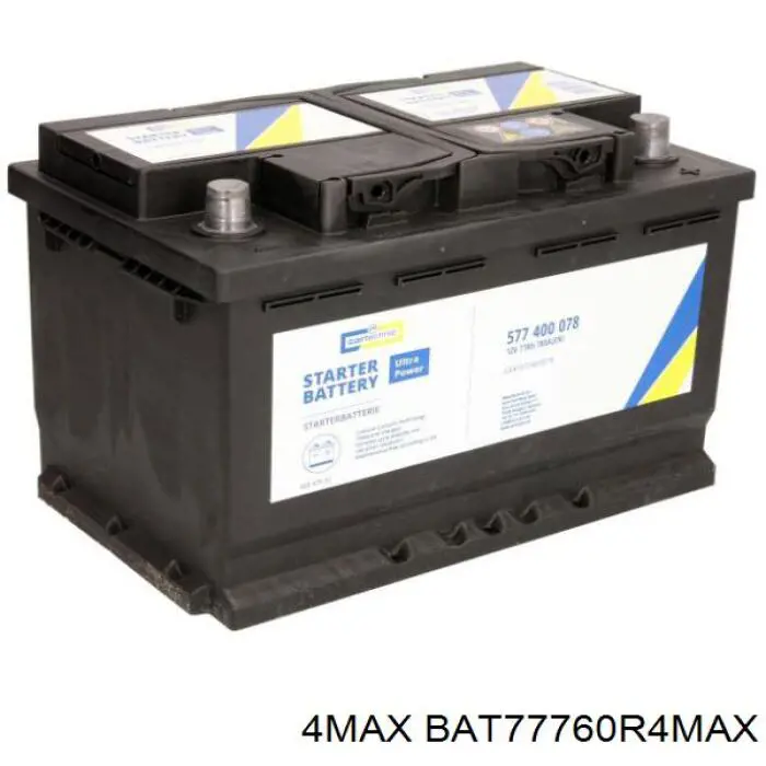 BAT77760R4MAX 4max Batería Start-Stop