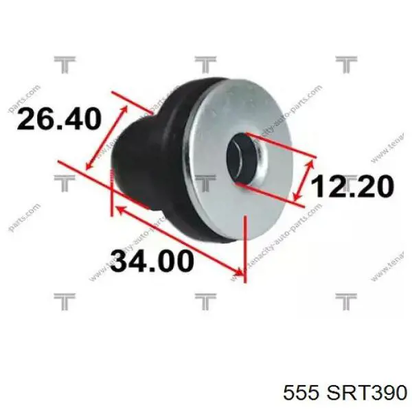 SRT390 555 Barra de direccion coche