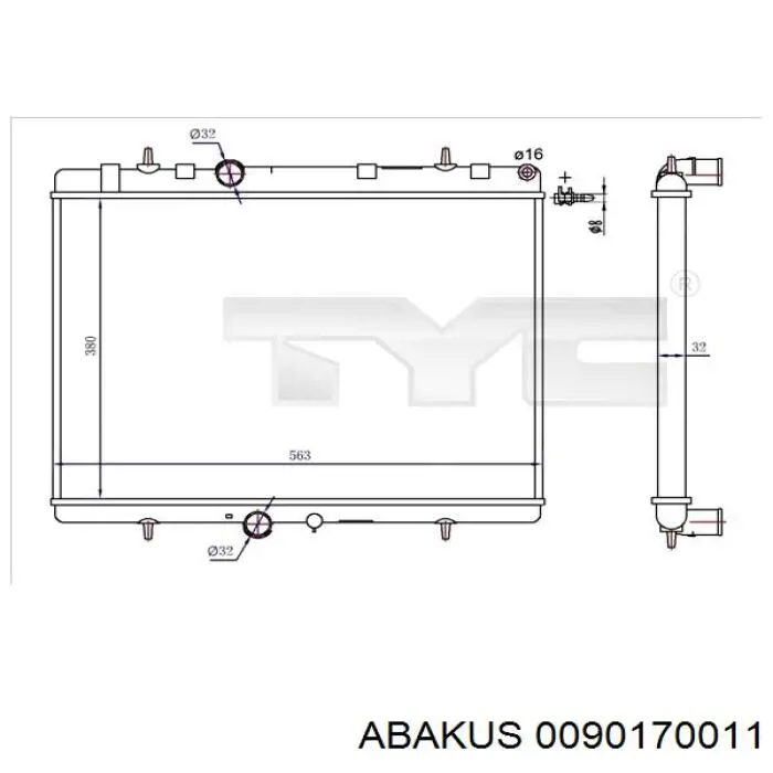 Água radiador Peugeot/Citroen 9645658080 precio, desde 57,08 EUR
