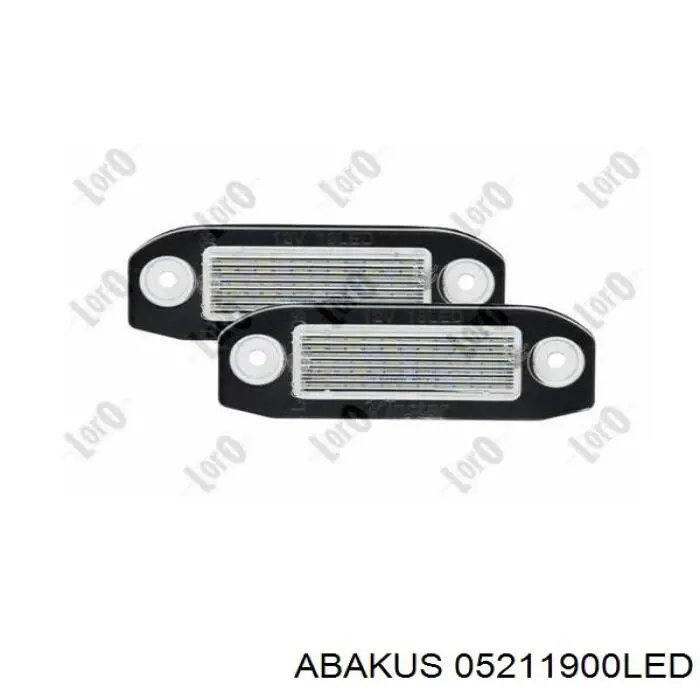 052-11-900LED Abakus piloto de matrícula