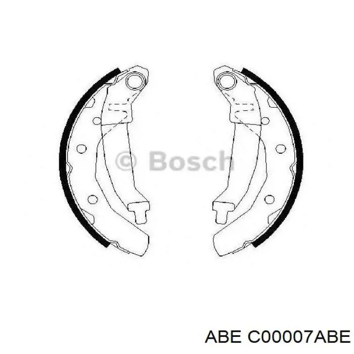 C00007ABE ABE zapatas de frenos de tambor traseras