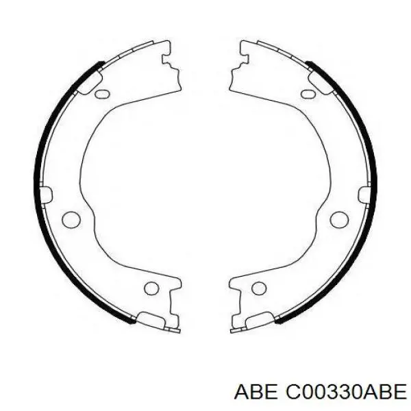 Comprar C00330ABE ABE Juego de zapatas de frenos, freno de estacionamiento