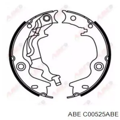 Comprar C00525ABE ABE Juego de zapatas de frenos, freno de estacionamiento