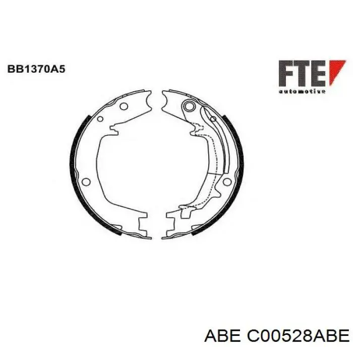 C00528ABE ABE Zapatas de freno de estacionamiento