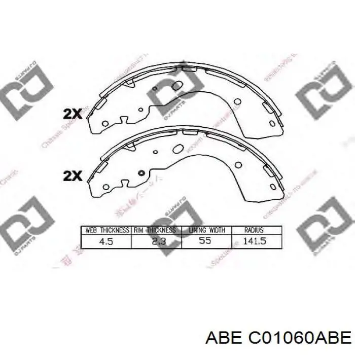 Comprar C01060ABE ABE Zapatas de freno