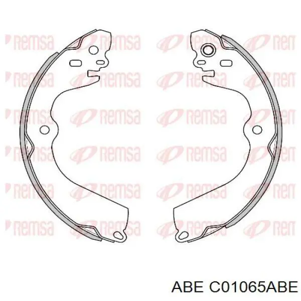 C01065ABE ABE zapatas de frenos de tambor traseras