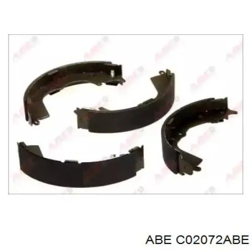 Zapatas de freno traseras ABE C02072ABE