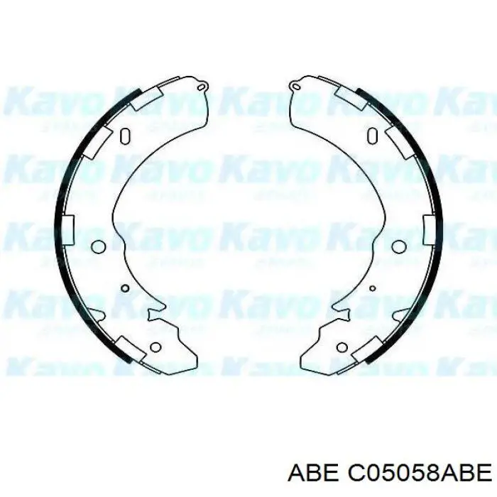 Zapatas de freno traseras ABE C05058ABE