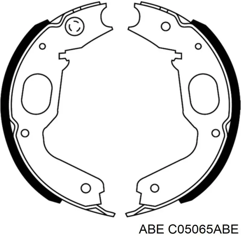 C05065ABE ABE juego de zapatas de frenos, freno de estacionamiento