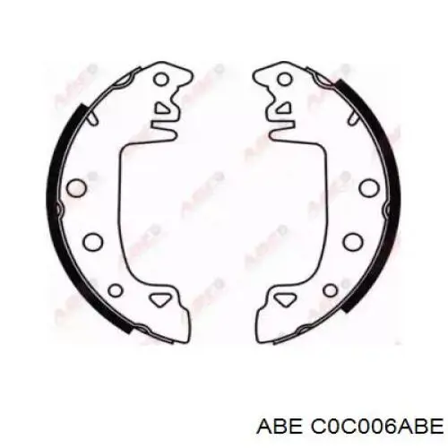 Zapatas de freno traseras ABE C0C006ABE