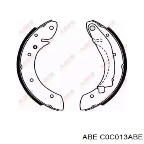 Zapatas de freno C0C013ABE ABE