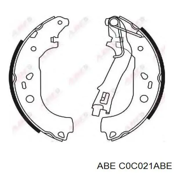 192050 Maxgear Zapatas de freno de tambor traseras