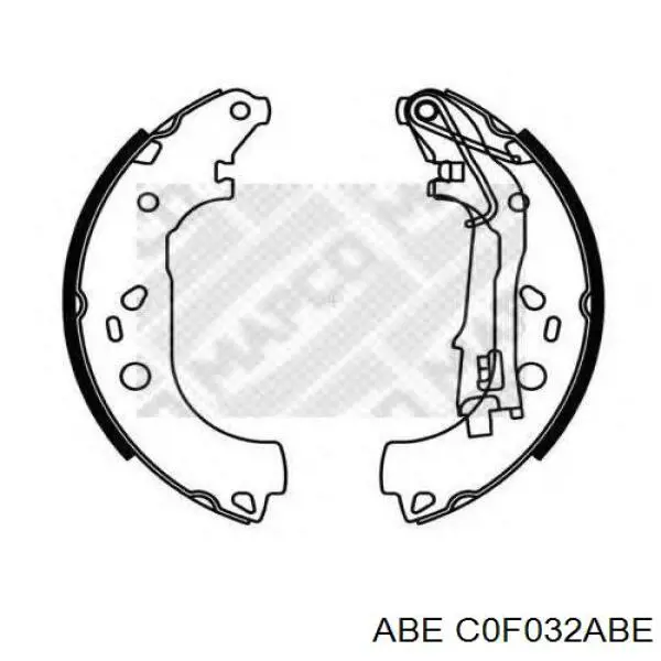 Zapatas de freno C0F032ABE ABE