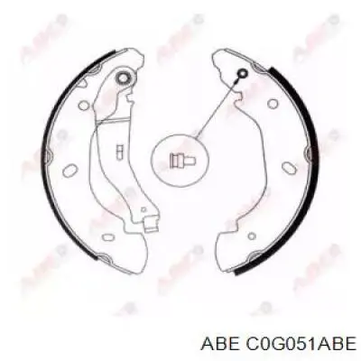 Zapatas de freno C0G051ABE ABE