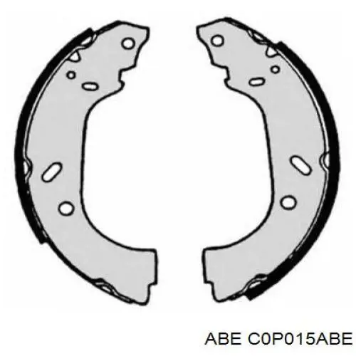 C0P015ABE ABE Zapatas de freno de tambor traseras