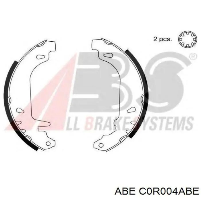 C0R004ABE ABE zapatas de frenos de tambor traseras