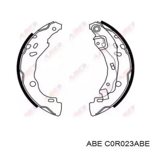 Zapatas de freno traseras ABE C0R023ABE
